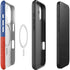 Haitian Flag Distressed iPhone 17 Magsafe Impact Case